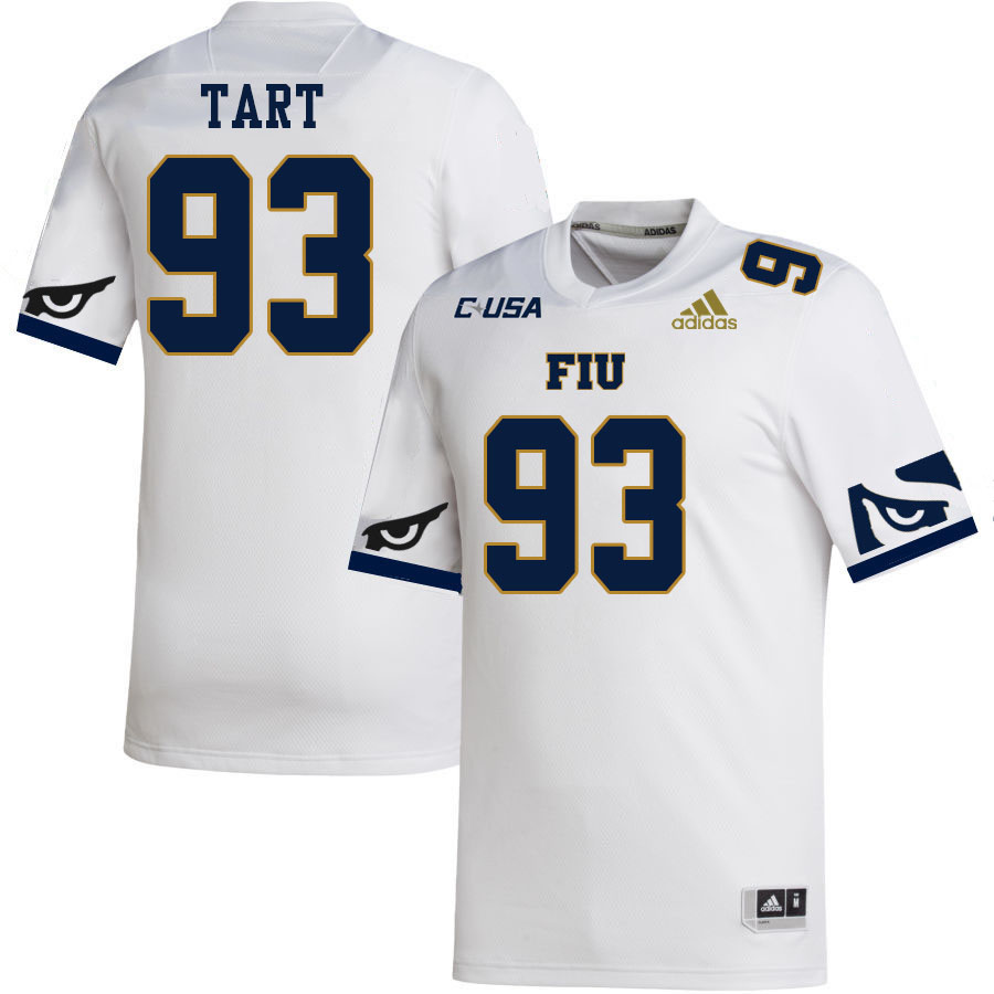 #93 Teair Tart FIU Jersey,Florida International University Panthers Football Jersey-White